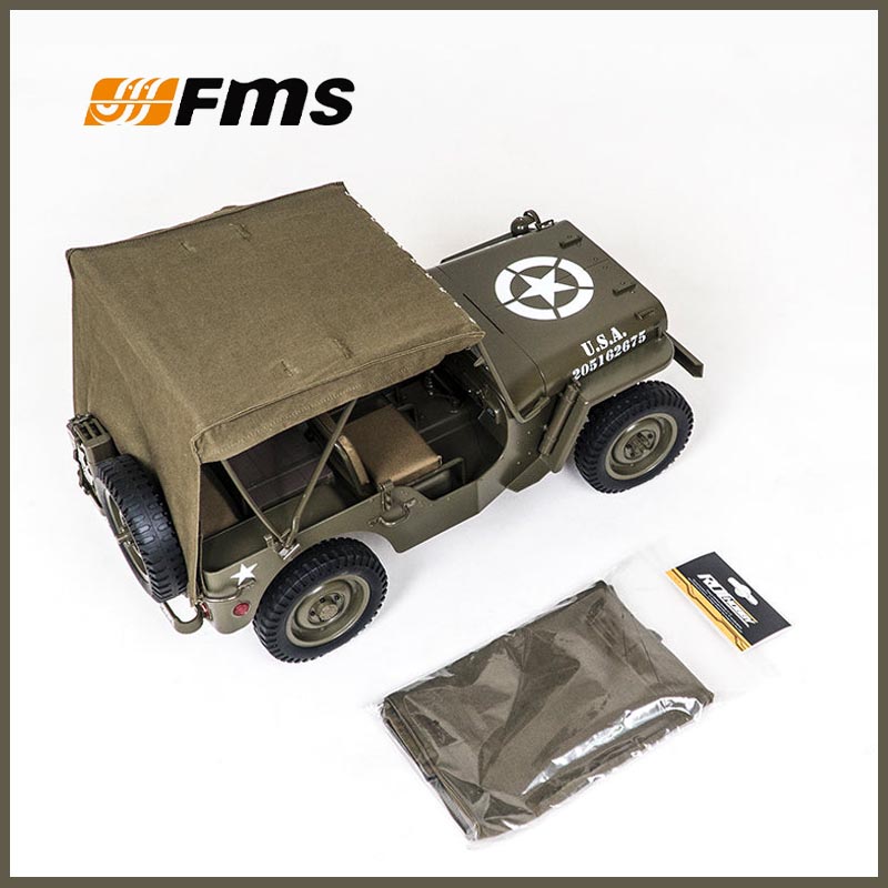 Rc Jeep Hobby - سقف قماشي FMS 1/12 C1167 لسيارة