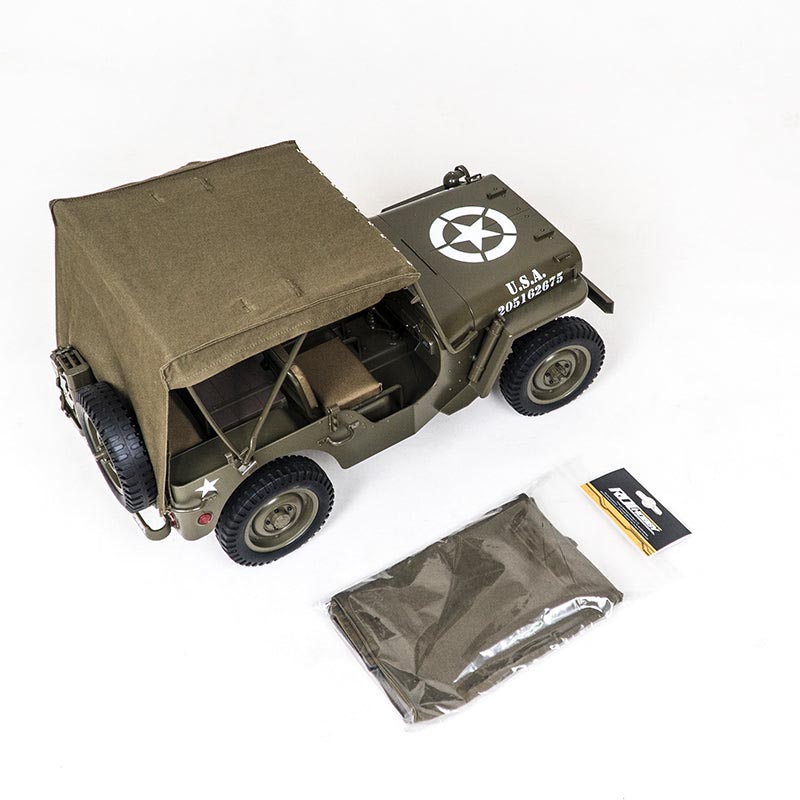 مقطورة مدفع مضاد للدبابات FMS  - مراجعة Rc Jeep Hobby وسعره