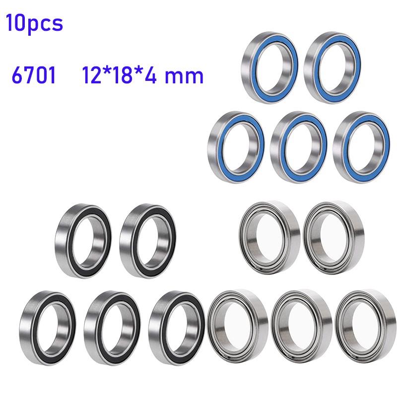 10/100 قطعة 6701RS 12x18x4mm A - مراجعة Rc Hobby Nitro وسعره